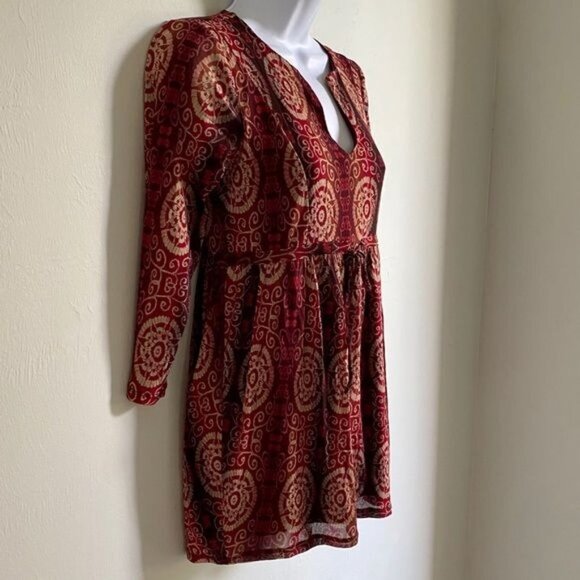 Axcess 3/4 Sleeve Empire Waist Lined Top Small - Picture 4 of 9